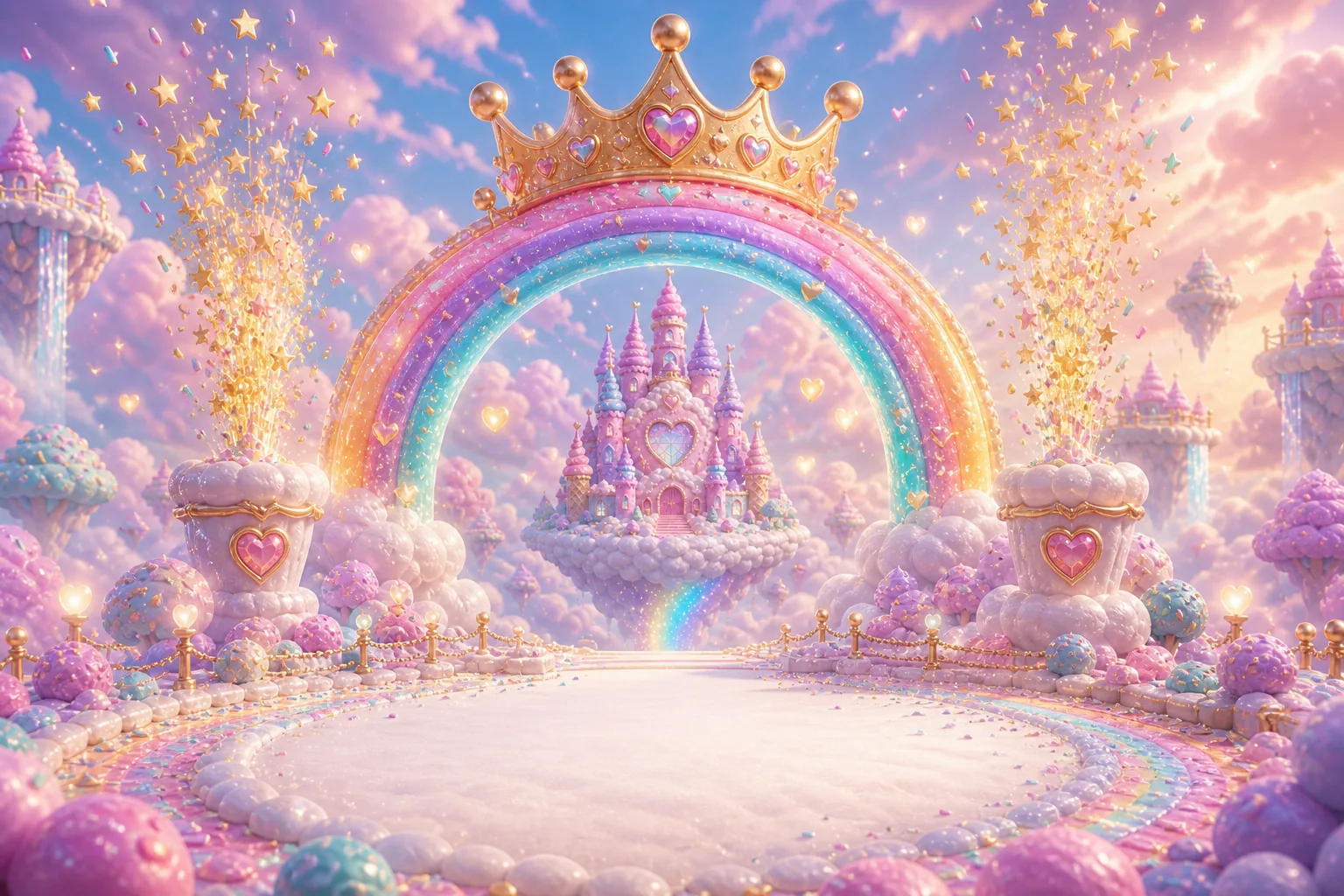 Rainbow celebration at Cloucream Castle